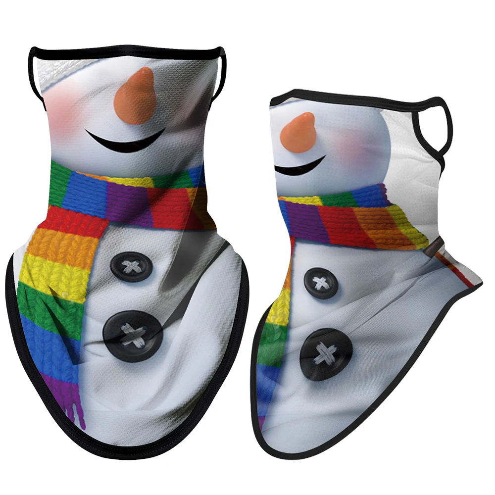 

Рождественский подарок, дышащая Ушная петля, треугольная бандана, мотоциклетная маска, Лыжная Балаклава, Рождественская смешная Спортивна...