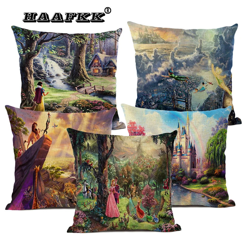 Пасторальный Стиль искусство рисовать картину маслом Чехлы красивый сказочный
