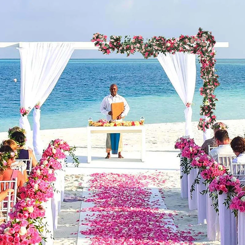 Осенняя Свадебная гирлянда из искусственных цветов 250 см | Дом и сад