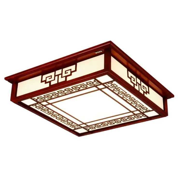 

dome light square sitting room dining-room warmth LED solid wood bedroom lamp sheepskin rosewood lamps and lanterns