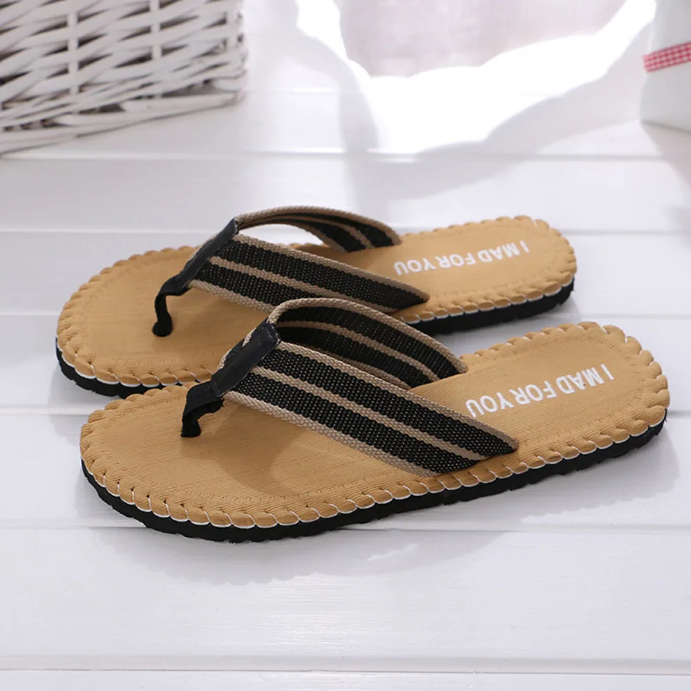 

2021 Men Summer flip flops Shoes Sandals breathable Male Casual Beach Shoes Slipper Footwear Indoor Outdoor Zapatos Hombre #40
