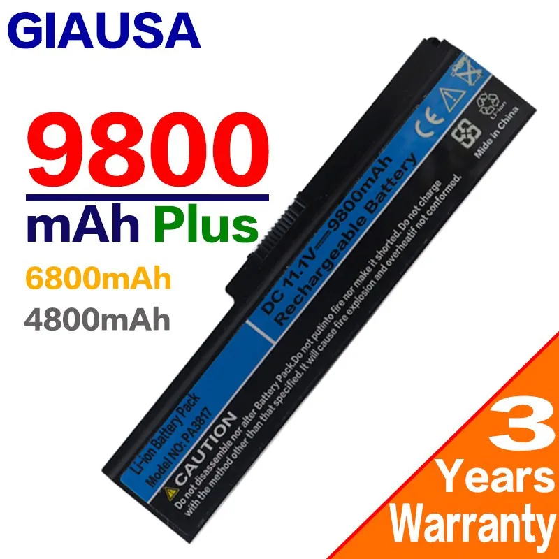Аккумулятор высокой емкости для ноутбука Toshiba Satellite A660 C640 C650 C655 C660 L510 L630 L640 L650