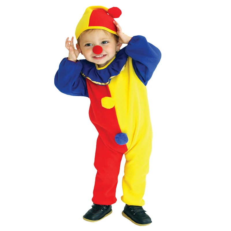 Детские костюмы детский цирковый костюм клоуна с шапочкой непослушный арлеквин