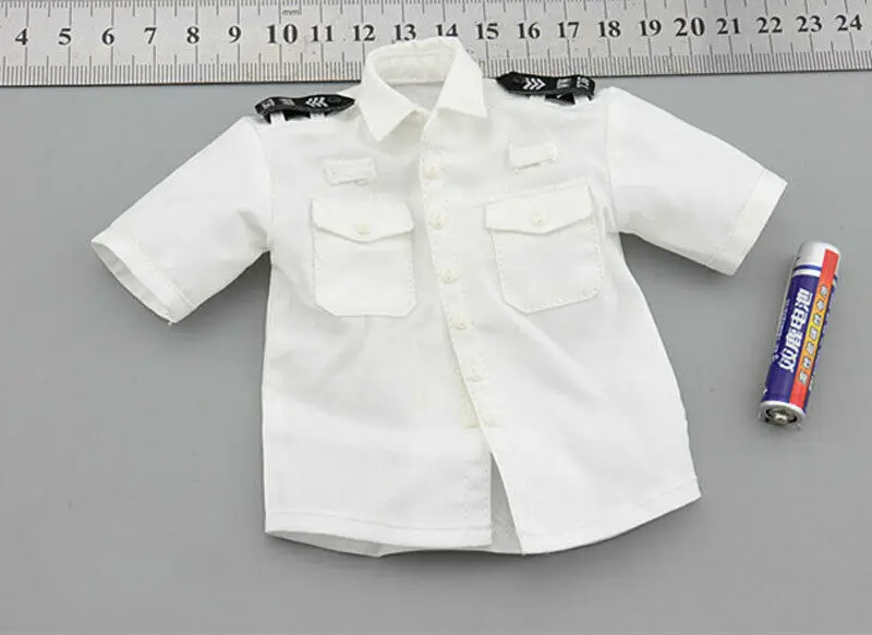 

MMS9002 1/6 Scale London White Shirt + Badge Model for 12