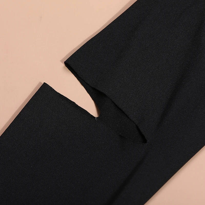 

2018 Spring Autumn Bodycon Hem Irregularly Open Fork Dress Women's Skinny Dress High Waist Ladies Plus size Party Dresses