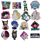 Брошь на булавке с эмалью в виде комикса манги My Hero Academia, женская бижутерия, подарки на рюкзак, джинсы, воротник, нагрудные значки