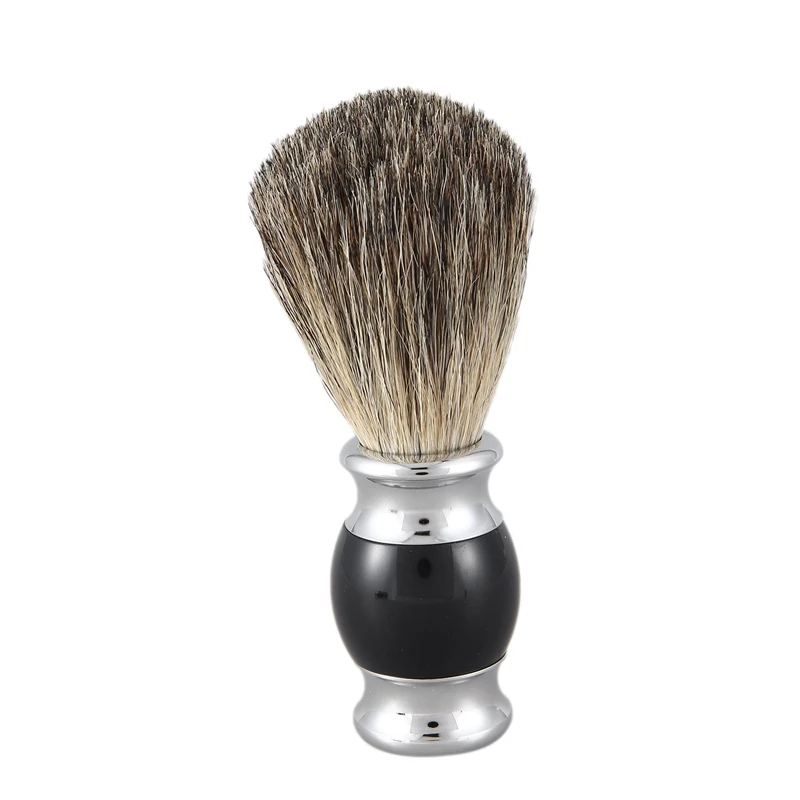 

Men Shaving Set with Brush Vintage Shaver Set Beard Brush Metal Alloy Bristles Household Beard Brush