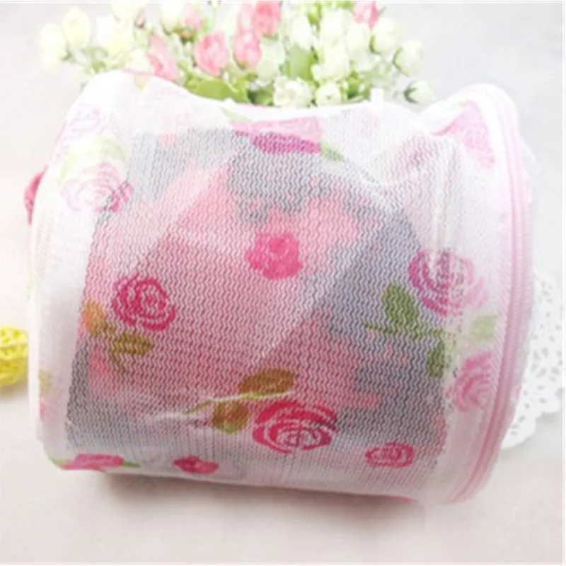 New arrival Convenient flower Bra Lingerie Wash Laundry Bags Home Using Clothes Washing Net Basket Bag Zipped | Дом и сад