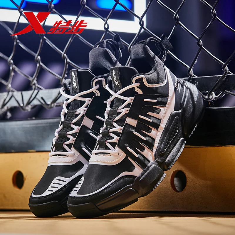 Xtep Мужская баскетбольная обувь мужская спортивная дышащие мужские