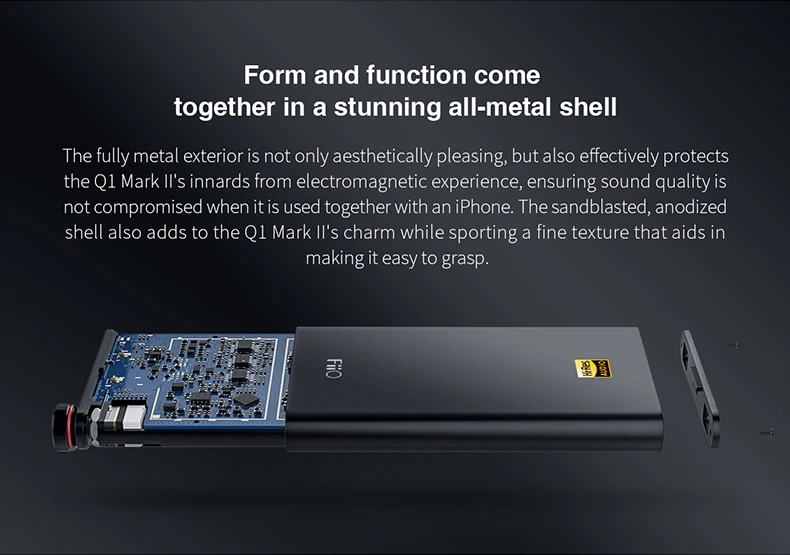 FiiO родная DSD USB DAC/усилитель Q1 MKII для Apple iPhone iPad, FiiO DAC Ampifiler для Android/компьютера/sony/Xiaomi