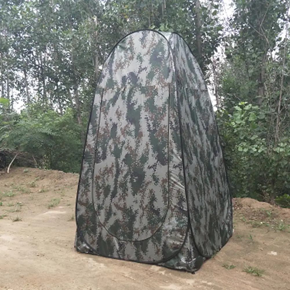 Newest Toilet Tent Portable Privacy Shower Camping Pop Up Camouflage UV Function Outdoor Quick Opening Dressing | Спорт и