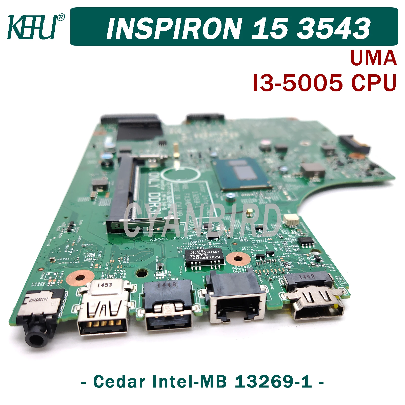 

Оригинальная материнская плата для Dell Inspiron 15-13269 UMA 3543 с DDR3L