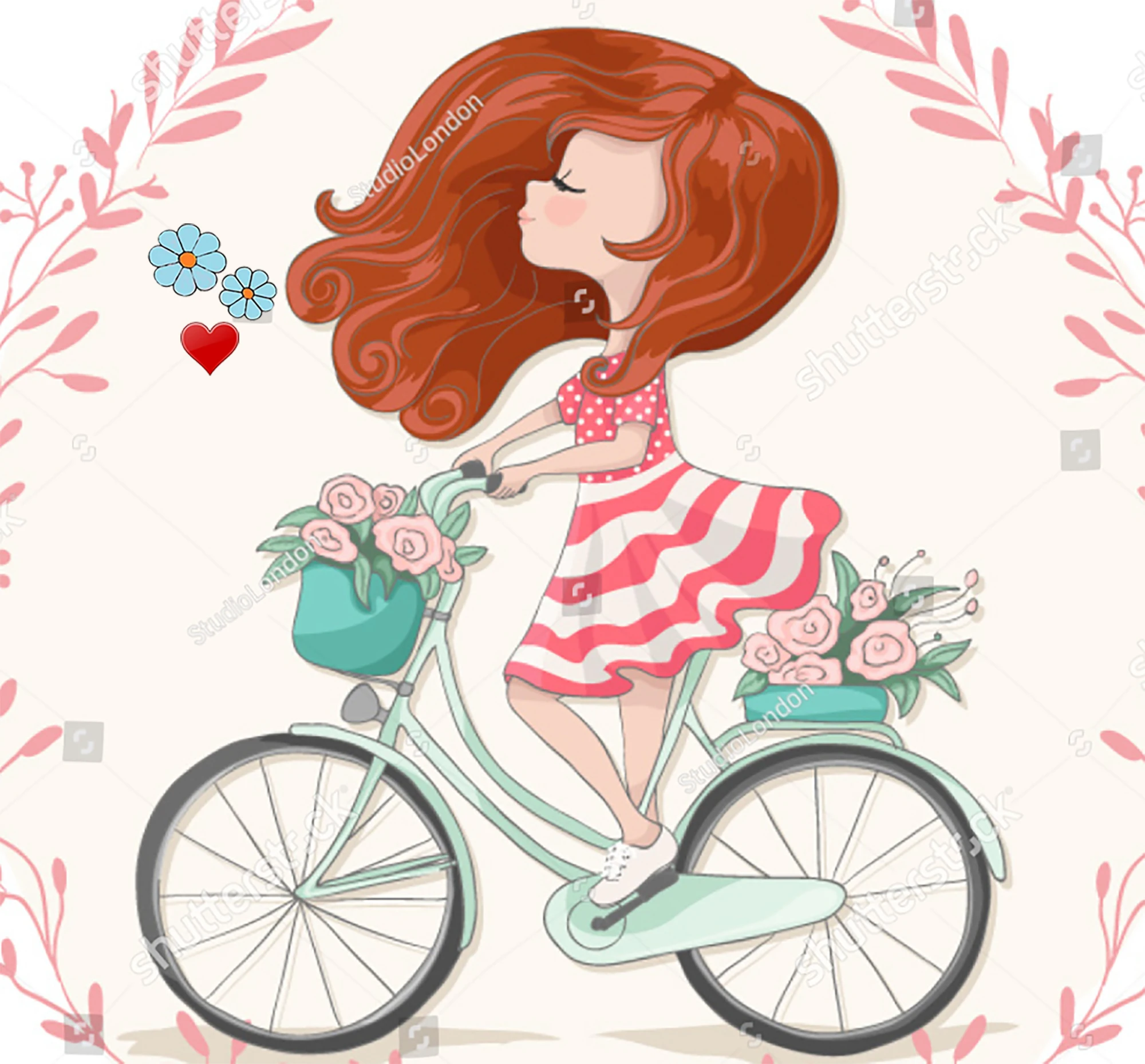 Велосипед девушка цветы трафареты для пресс формы DIY Скрапбукинг альбом тиснение