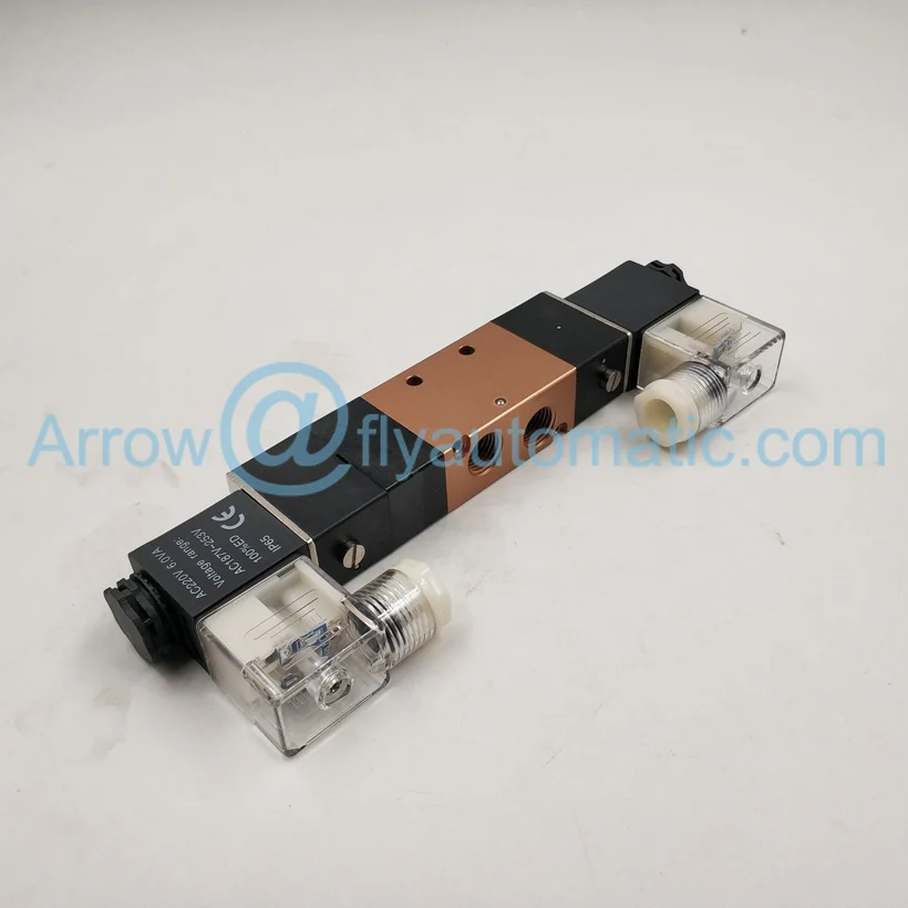 4V230C 08 1/4 &quot5 портов 3 положения закрытый центр двойная катушка соленоидного