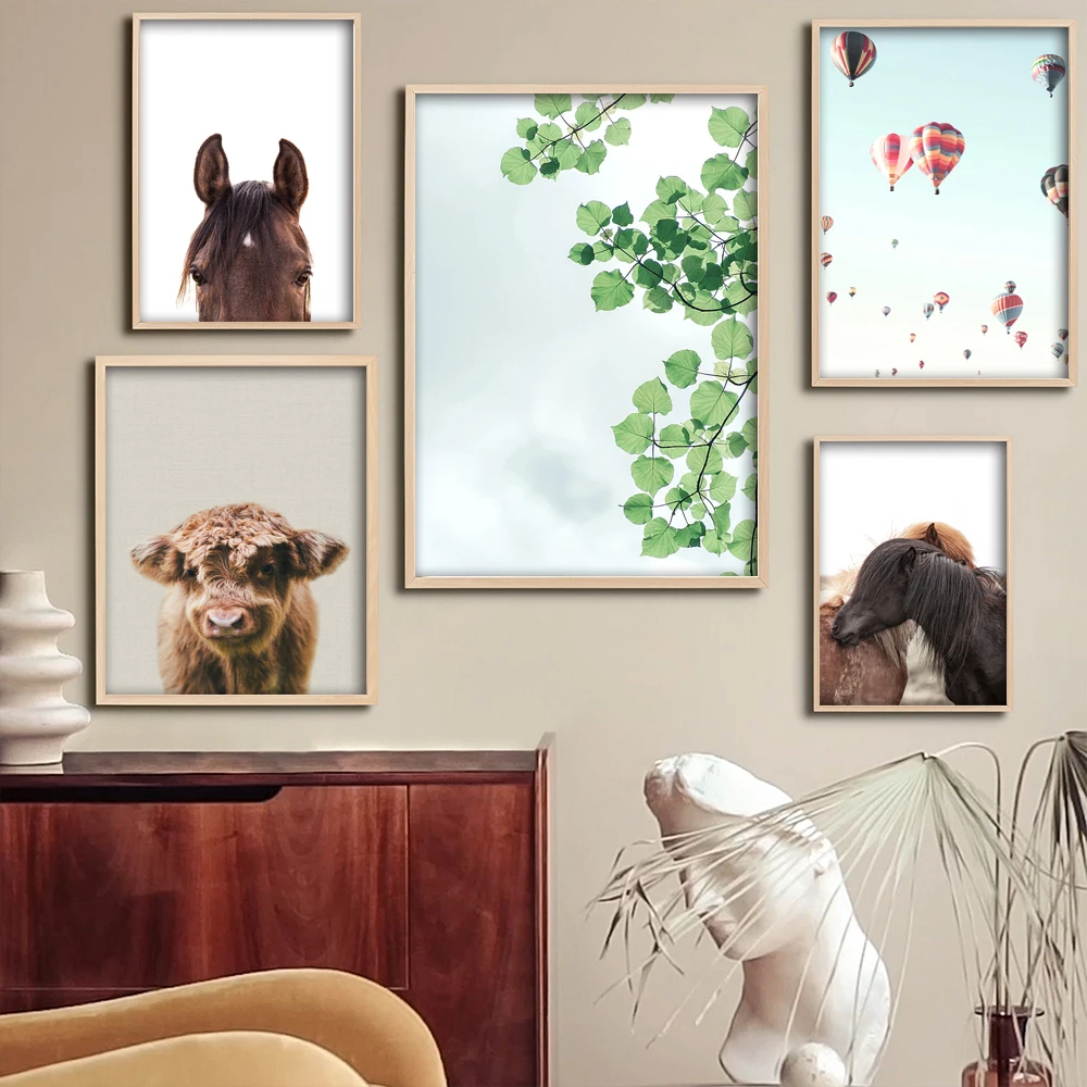 

Настенный постер с зелеными листьями, пастельный художественный постер на стену, для гостиной, домашний декор