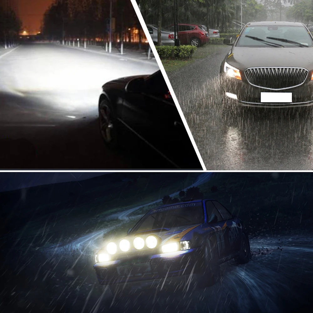 H7 светодиодный Автомобильный Ксеноновые фары, лампа группы, фары высокой мощности 12 В 55 Вт 6000 К, светодиодный фонарь, комплект автомобильных фар для общего назначения