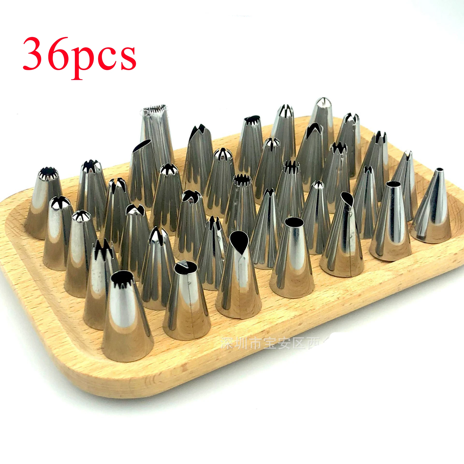 

36pcs Nozzle Decorating Mouth Set Stainless steel 430 Cake DIY Cookies Dessert Baking Tools Kitchen Gadgets bakery accessories