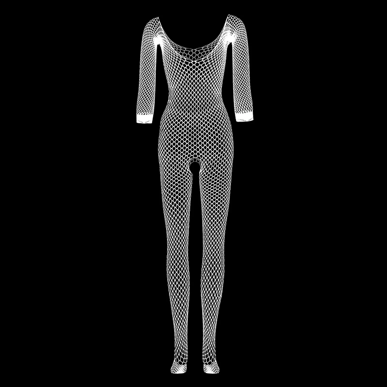 

Gothic Fishnets Lingerie Underwear Women Sexy Transparent Babydoll Mesh Tights Bodystockings Erotic Nightwear Sleepwear Bodysuit