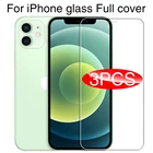 Закаленное стекло для iPhone 12 Pro, Защитная пленка для iPhone 11 8 6 Plus X XS XR Max 12 Mini, 3 шт.