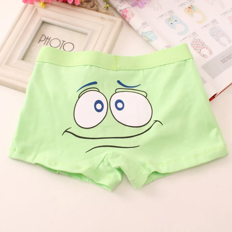 Новинка 4 шт. хлопковое нижнее белье для мальчиков и девочек с принтом из