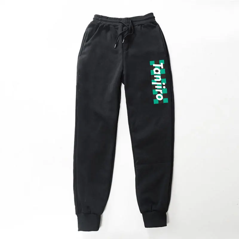 Anime Demon Slayer Pants Tanjiro nezuko Zenitsu Fleece Trousers Printed Men Women Jogging Streetwear comfortable Sweatpants