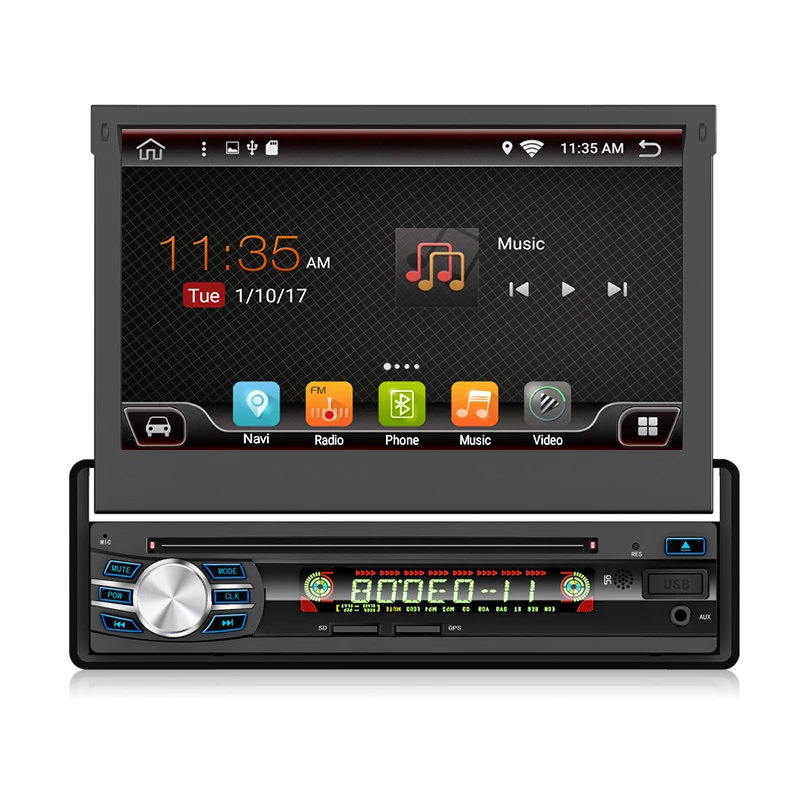 

7" 1 Din Universal with DVD Android 9.0 Touch screen Car Radio 4 core Multimedia 2+32GB Audio Stereo