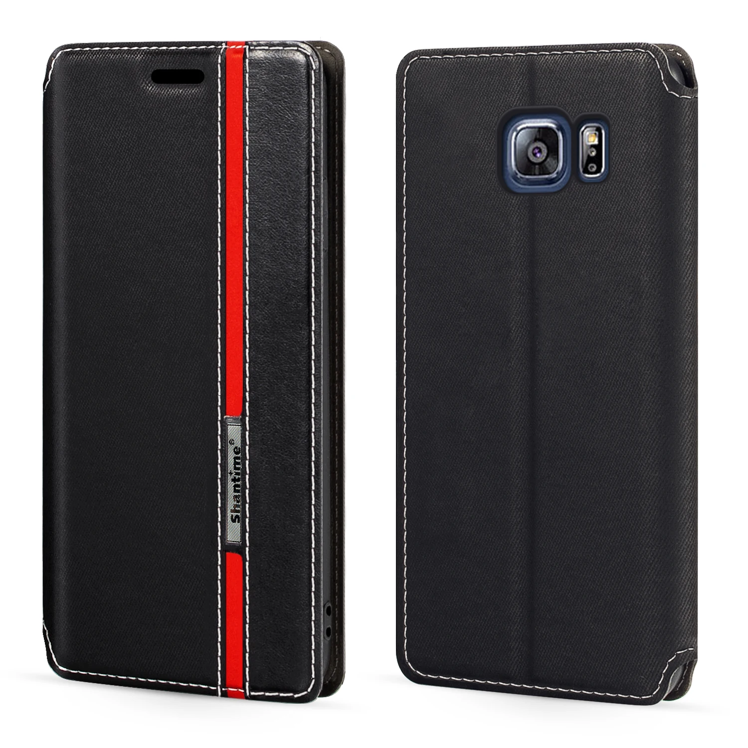 

For Samsung Galaxy S6 Edge Plus Case Fashion Multicolor Magnetic Closure Leather Flip Case Cover with Card Holder 5.7 inches