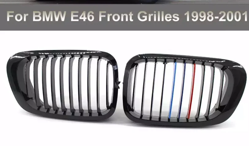 Пара автомобильных передних гоночных грилей для BMW E46 3 серии 1998 1999 2000 2001 M3 4 двери