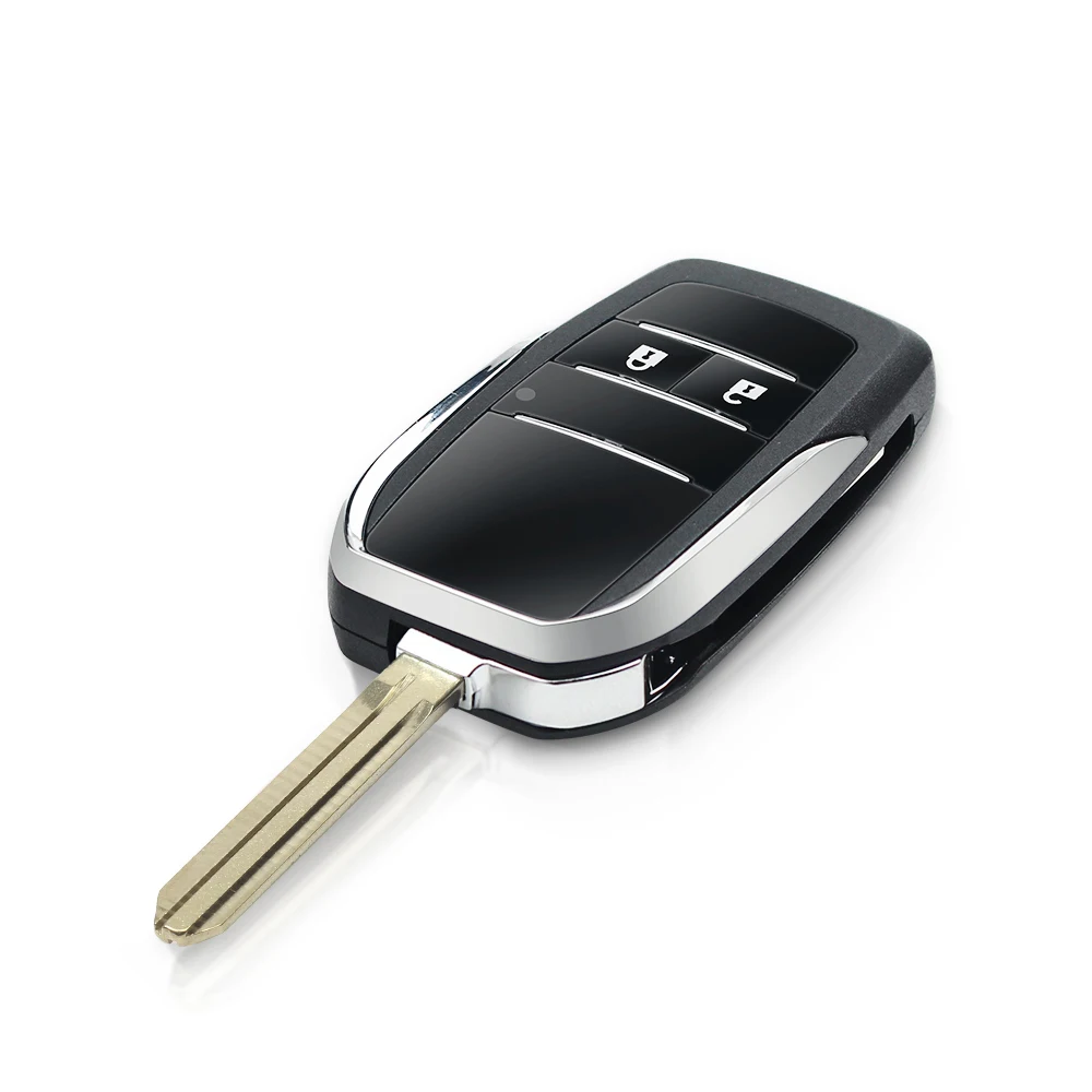 KEYYOU 10X для Isuzu Модернизированный откидной дистанционный ключ с 2 кнопками D-Max TOY43