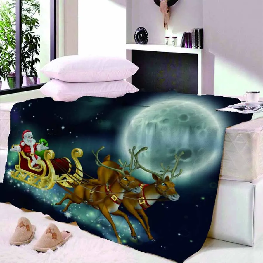 WOSTAR супер мягкое плюшевое Коралловое флисовое рождественское декоративное