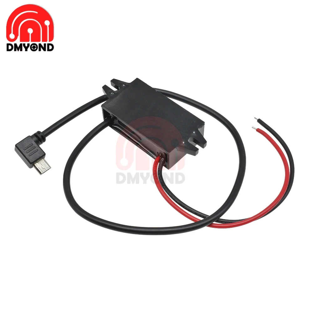 DC преобразователь от 12 В до 5 3 А понижающий модуль питания Micro USB