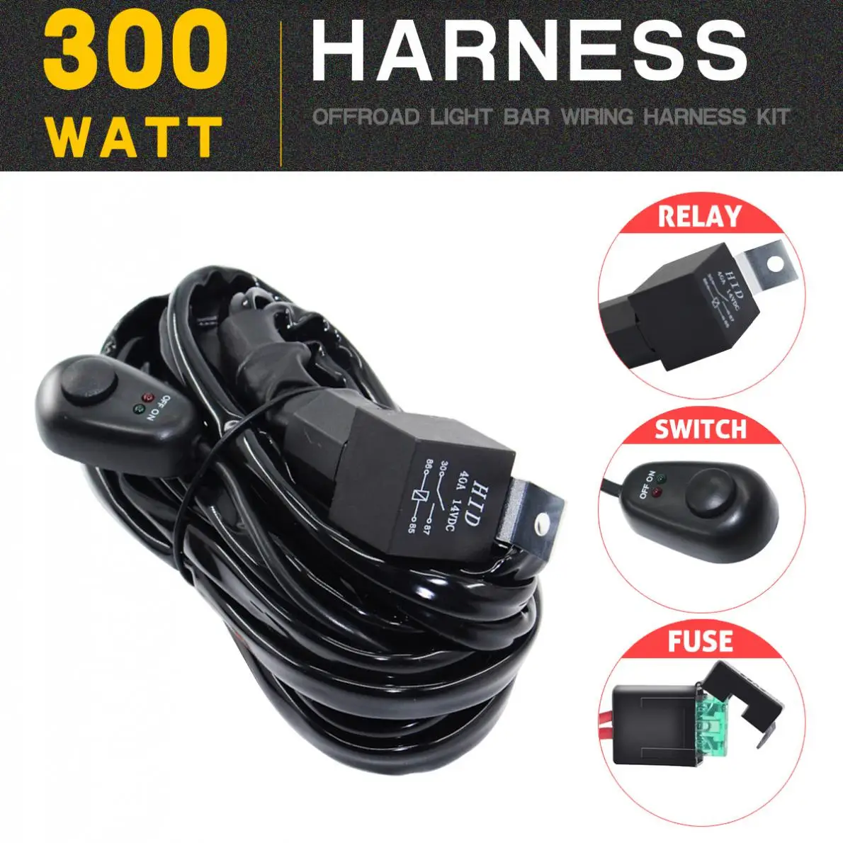 300W 12V 40A переключатель автомеханический монтажный комплект для бездорожья лодка