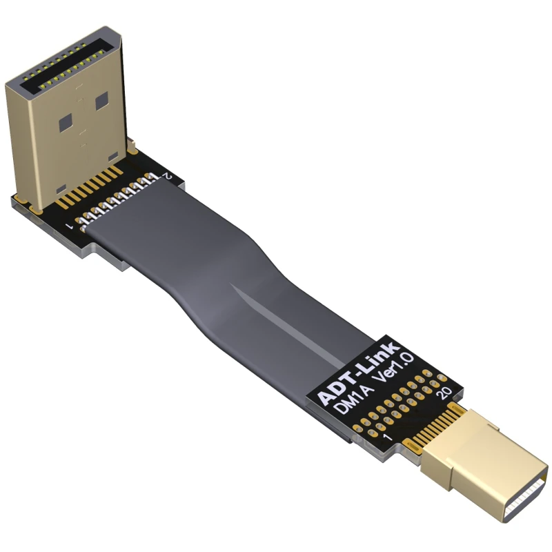 

4K 60 Гц Thunderbolt Mini DisplayPort для DisplayPort вверх вниз, angleCable Mini DP к DP 0,5-3 м кабель для ноутбуков, проекторов Macbook