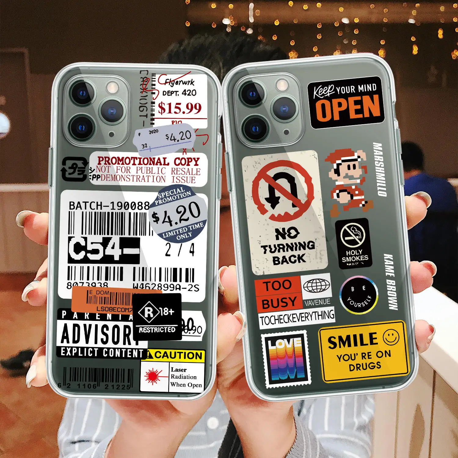 

Retro Label Popular Barcode Phone Case for iPhone 12 11 Pro X XR XS MAX 7 8 6 Plus 5 SE for IPhone 12 mini TPU Protective Sleeve