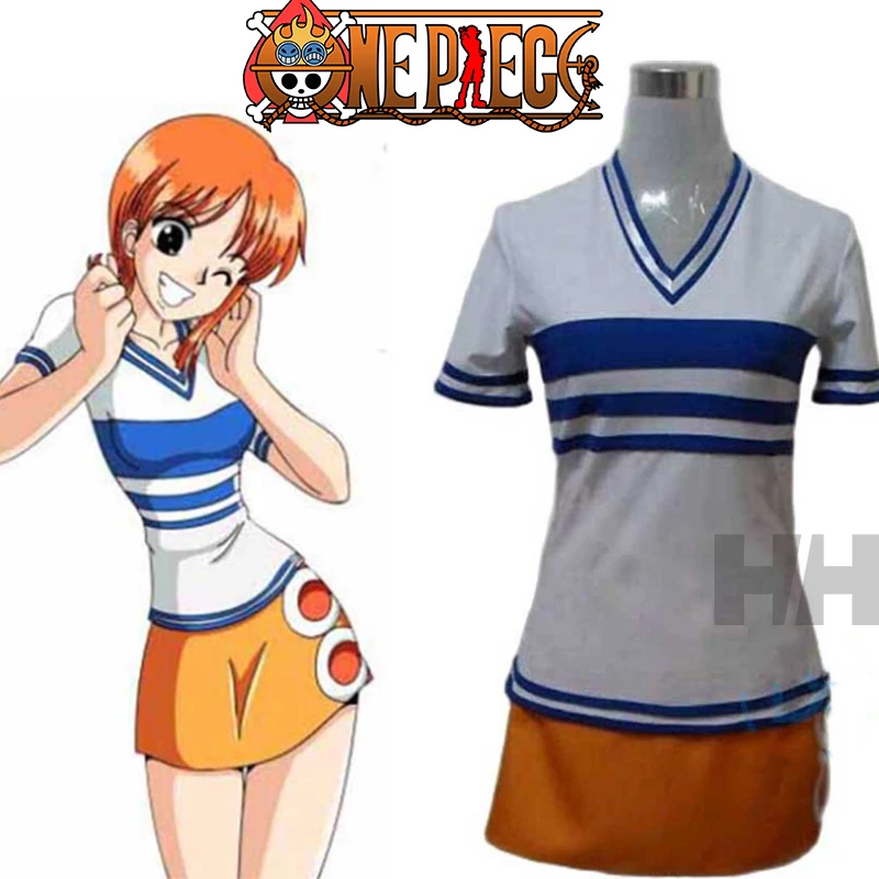 Anime ONE PIECE Nami Cosplay Costume 2 Years Ago Sets Daily Dress Halloween Women Gifts Christmas Gifts Anime Clothes COS