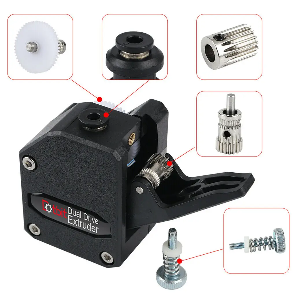 For Dotbit Dual Drive Extruder for 3D Printer MK8 Bowden BMG Cloned Btech A compact powerhouse all applications | Компьютеры и офис