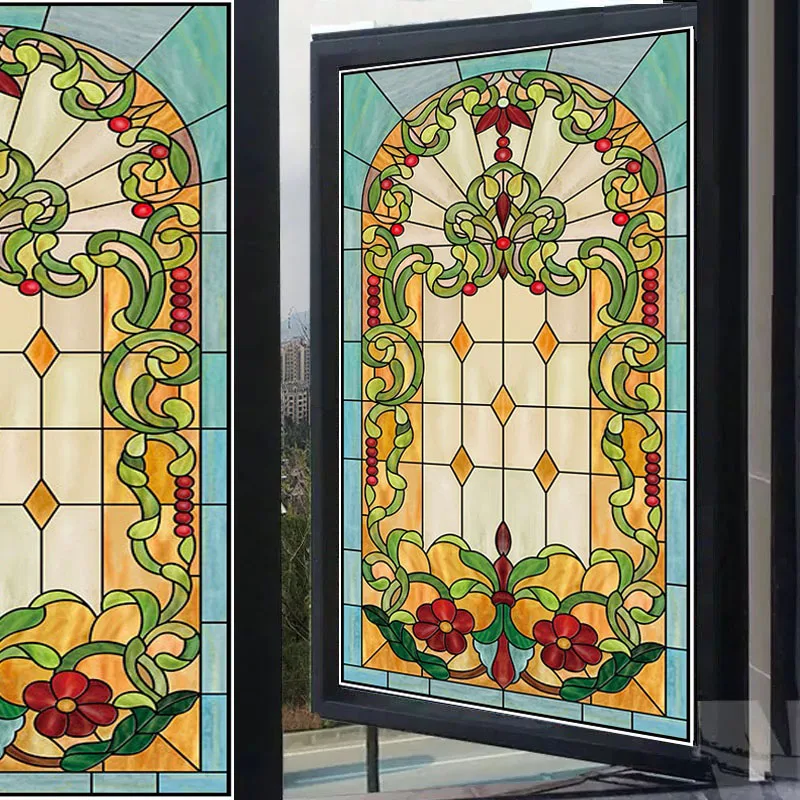 Изготовление размеров под заказ само клеящаяся оконная пленка непрозрачные