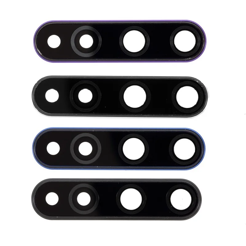 

for Honor 20 Black/Blue/Grey/Purple Color Back Camera Lens Ring Cover with Glass Lens