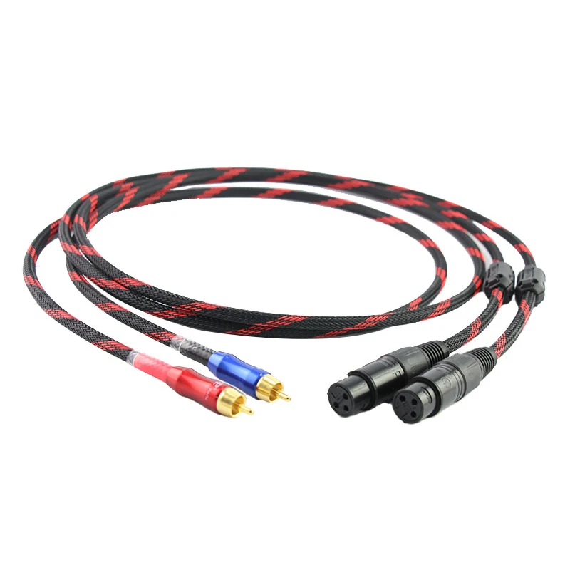 CANARE L-4E6S 5N occ copper XLR to RCA audio interconect cable with NEUTRIK plug connector
