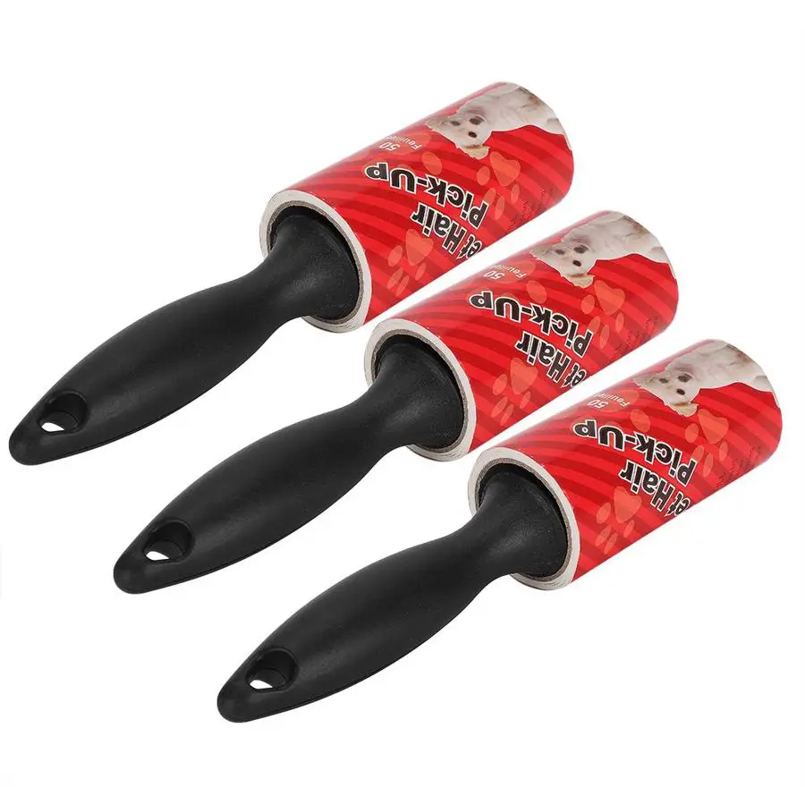 3 шт. пластиковая Съемная Сменная головка ролик для удаления волос домашних