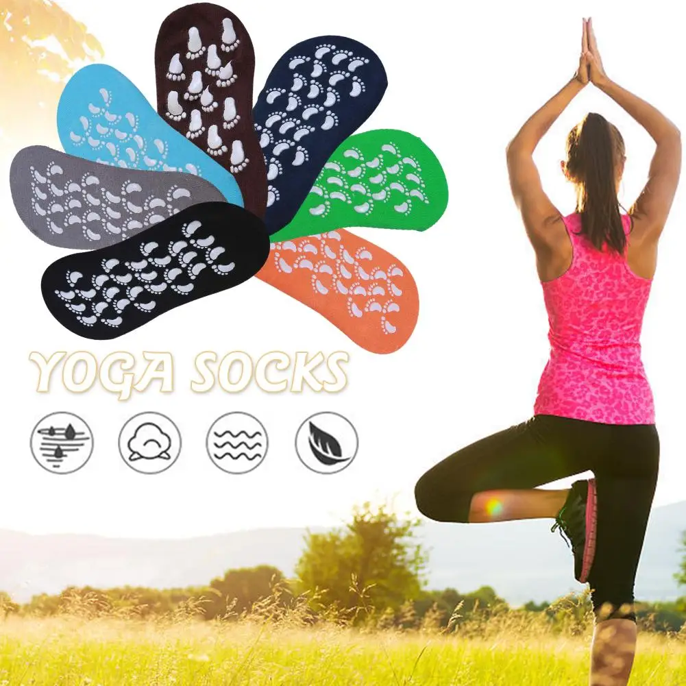 

Yoga Socks Silicone Non Slip Home & Living Adult Size 35-42 Yards Breathable Sports Dance Socks Non-slip Indoor Socks