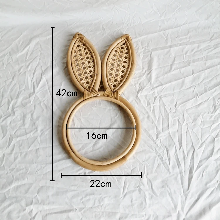 Настенное зеркало из ротанга для макияжа ручной работы декоративное с