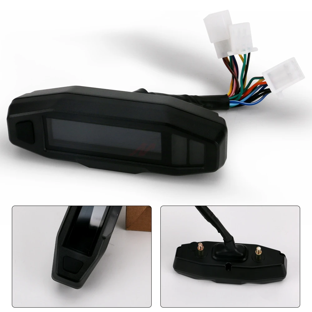 Универсальный светодиодный ЖК-спидометр для мотоцикла цифровой одометр