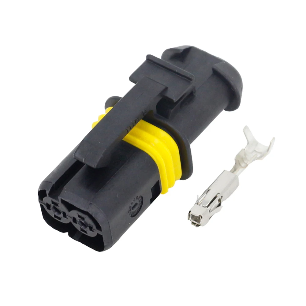 2 Pin куртка автомобиль автомобильный разъем Гнездовой с терминал DJ7028A 1.5