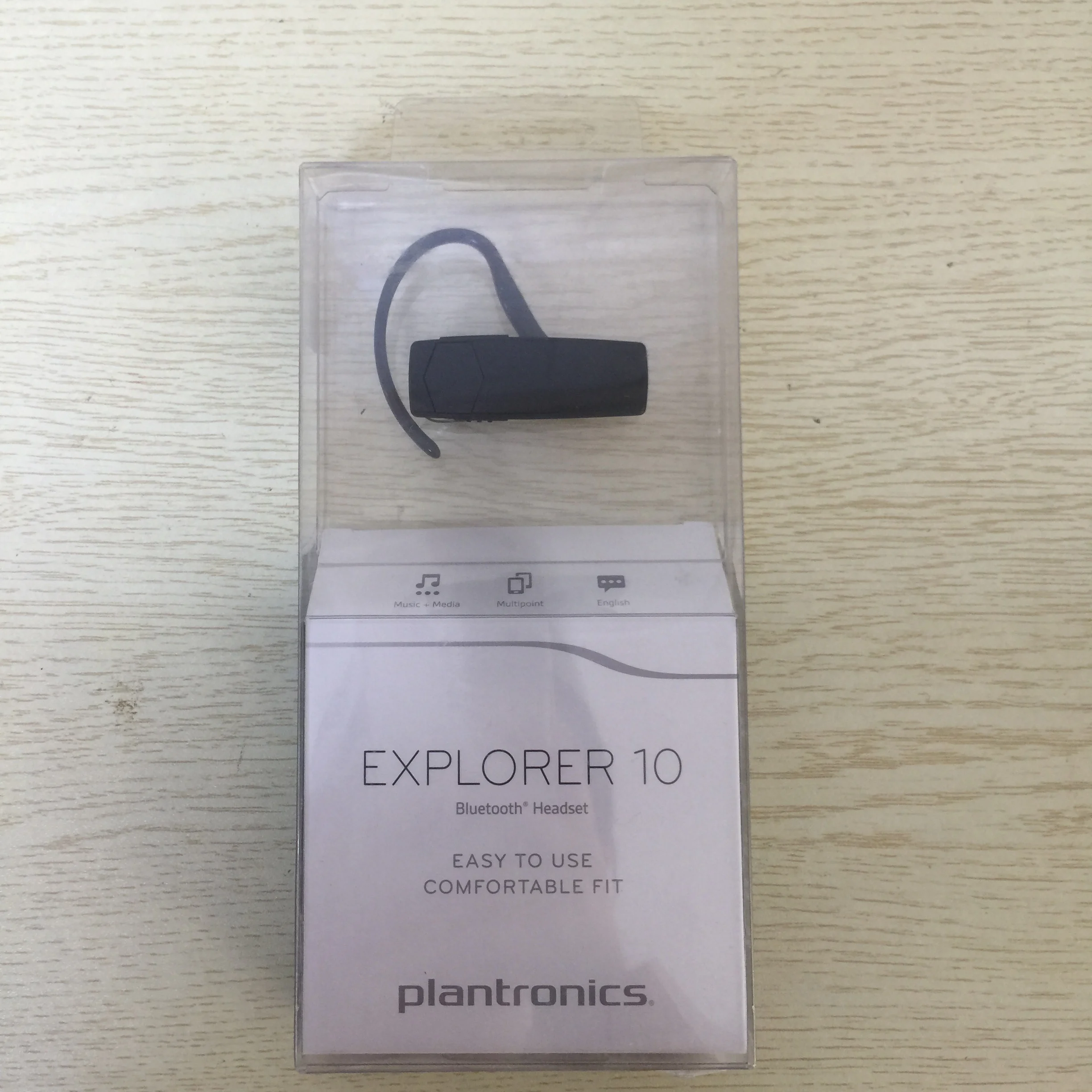 Новые беспроводные bluetooth-наушники Plantronics Explorer 10 с голосовым управлением и шумоподавлением с микрофоном для Xiaomi Sumsung
