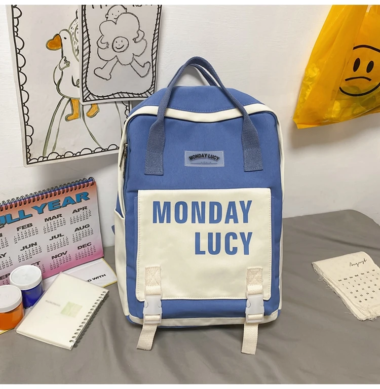 

4365 нишевый дикий дорожный сетчатый рюкзак знаменитости женский рюкзак в Корейском стиле колледжа