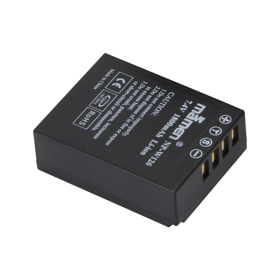 Mamen 2 шт. NP-W126S NPW126 NP-W126 цифровой Батарея для fuji плёнки X Pro2 Pro1 E1 E2 E2S 100F M1 A1 A2 T1 T2 T10 T20 батареи