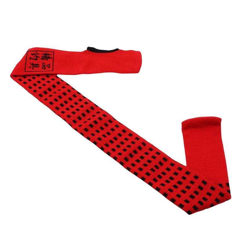 

High Elastic Nylon Fishing Rod Protection Bag Rod Telescopic Pole Bag Cover Multicolor Rope Bags Sock Glove Protector Bag