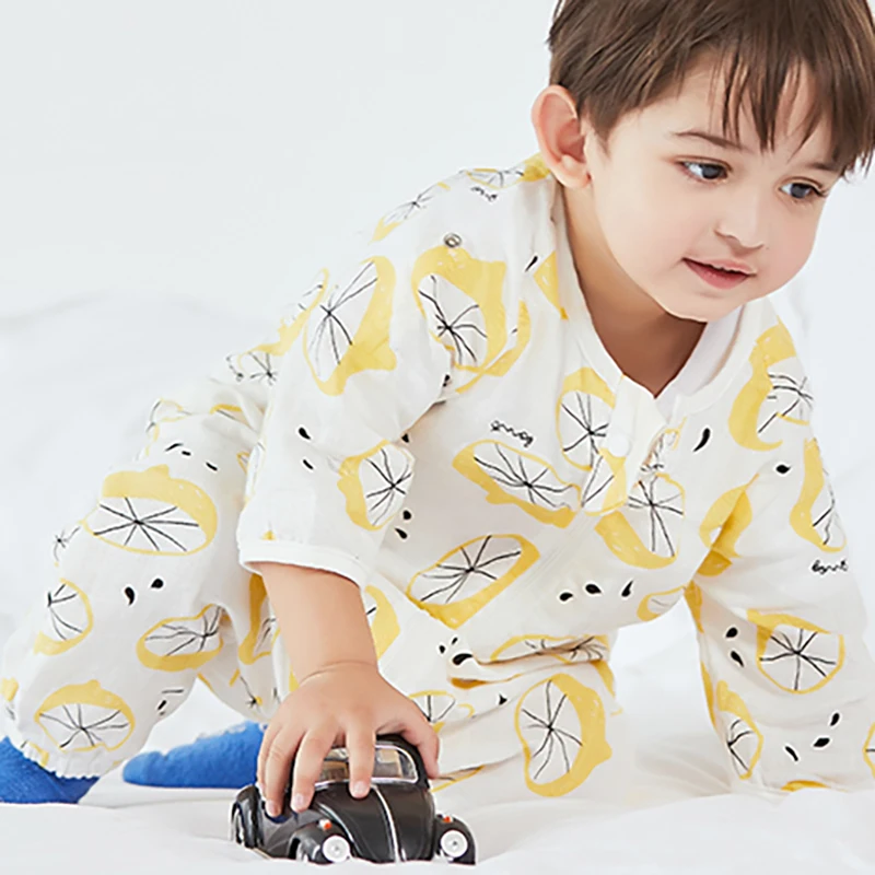 

Infant sleeping bag Newborn baby cotton Onesies Split leg Breathable Toddler Sack baby Sleeping clothing BMT036