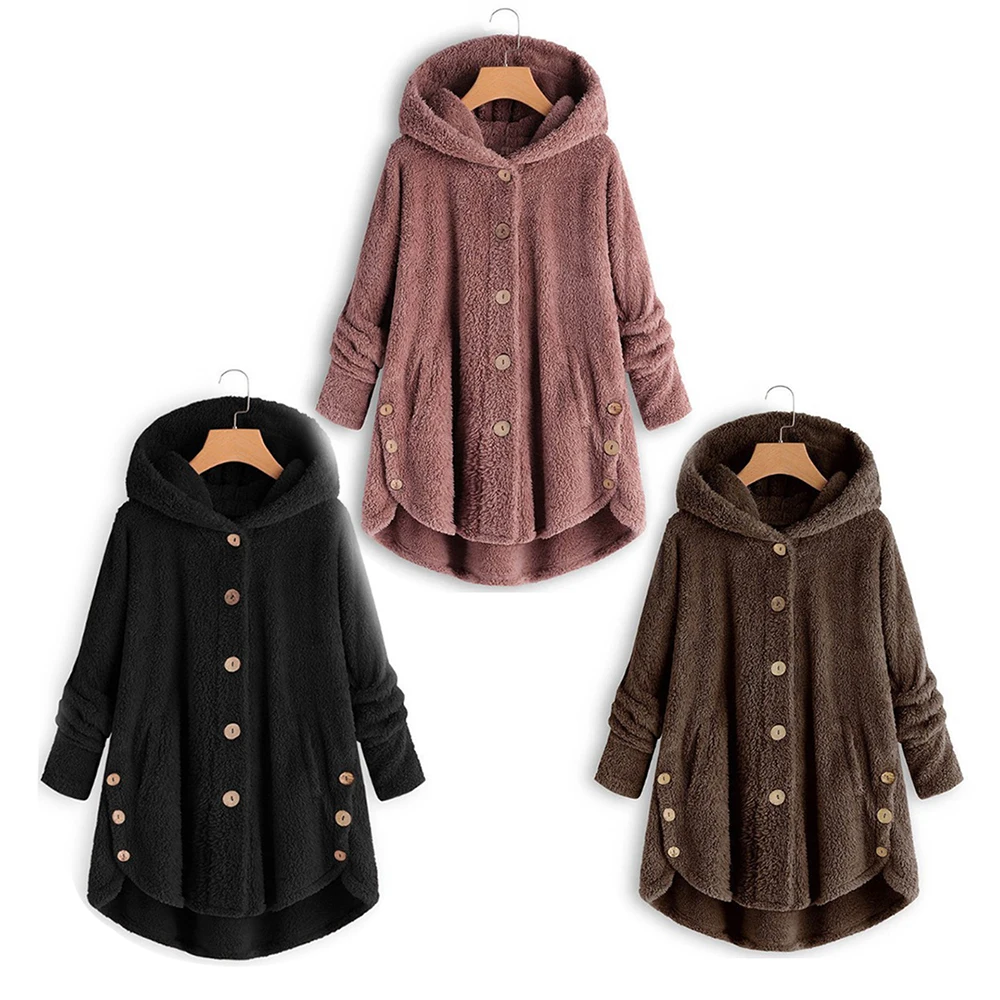 Новые пушистые пальто осень зима женские куртки повседневные с длинным рукавом